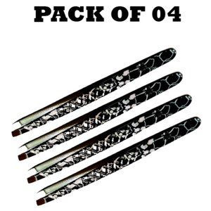 Forgica Professional Stainless Steel Paper Coated Tweezers Pack of 04